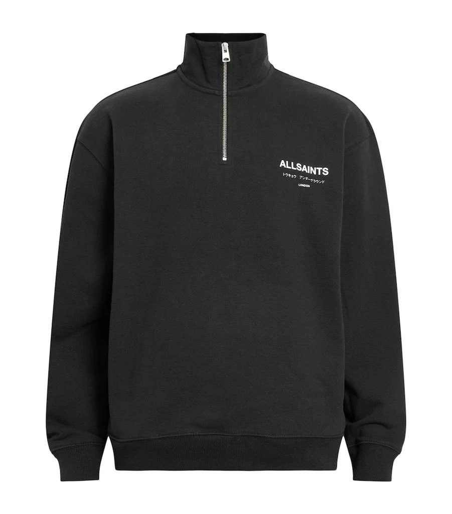 ALL SAINTS Cotton Half-Zip Underground Sweatshirt 1