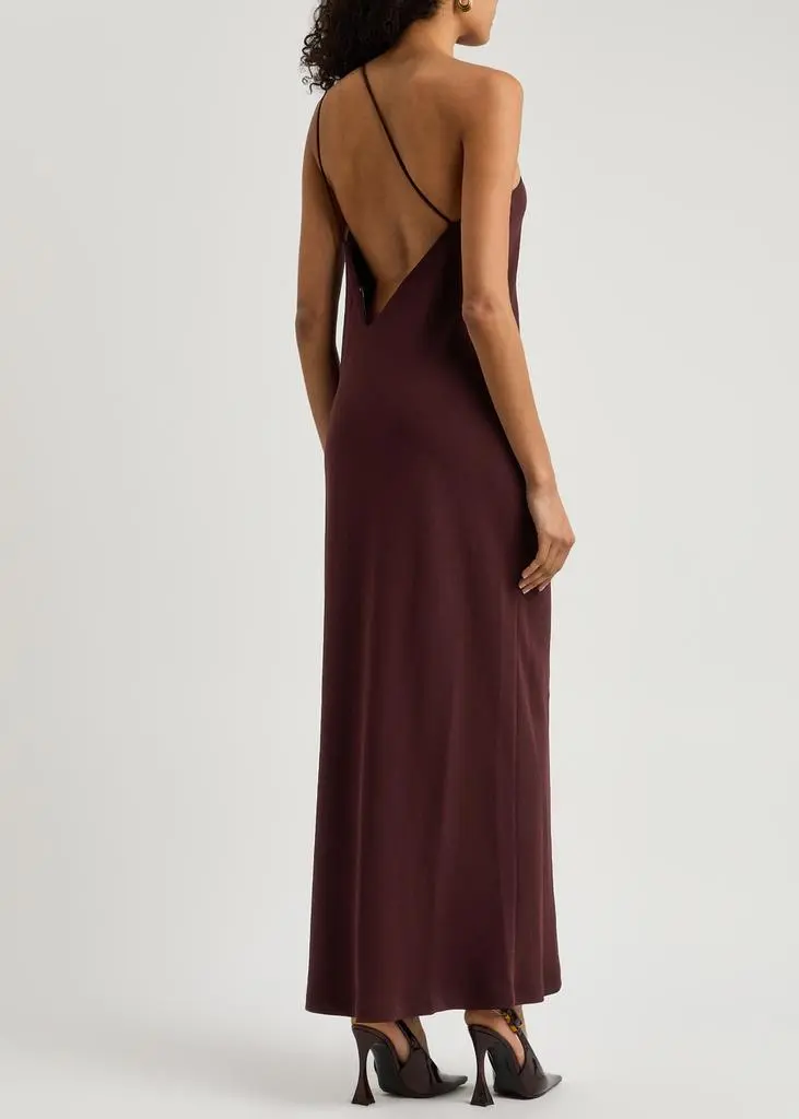 Vince One-shoulder crepe maxi dress 3