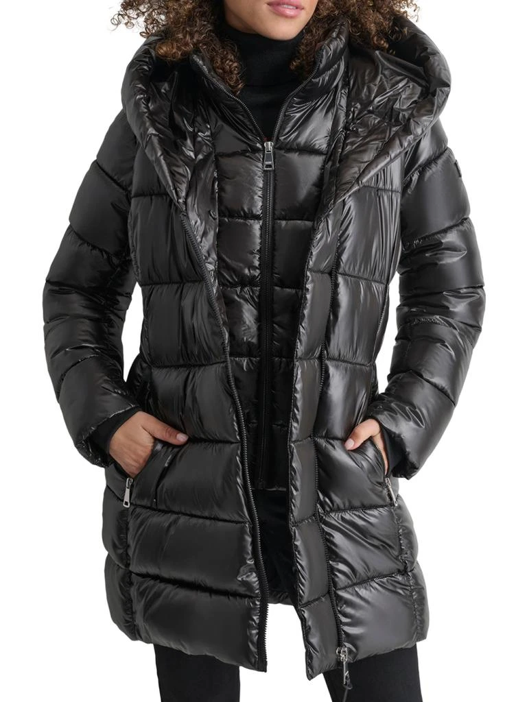 DKNY Bib Puffer Coat