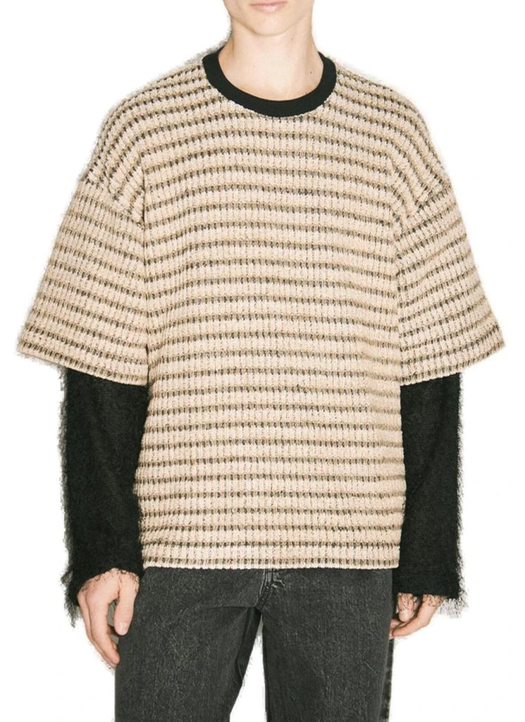 Song for the Mute Song For The Mute Double Layered Sleeved Ribbed Jumper 1