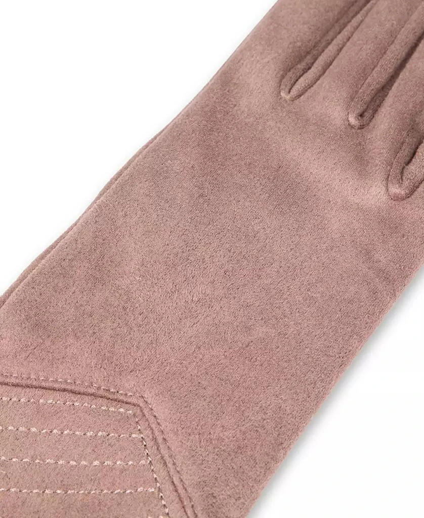Isotoner Women's Water Repellent Stretch Microsuede Gloves with Quilted Chevron Wrist 3