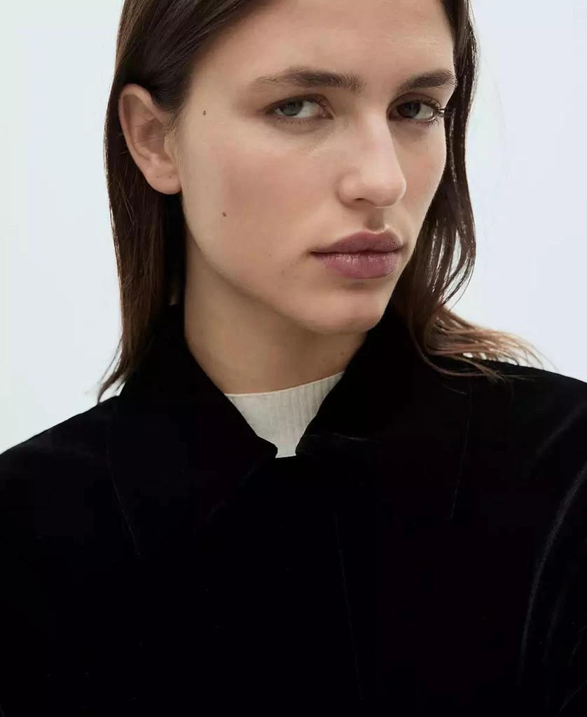 Mango Women's Velvet Bomber Jacket 4
