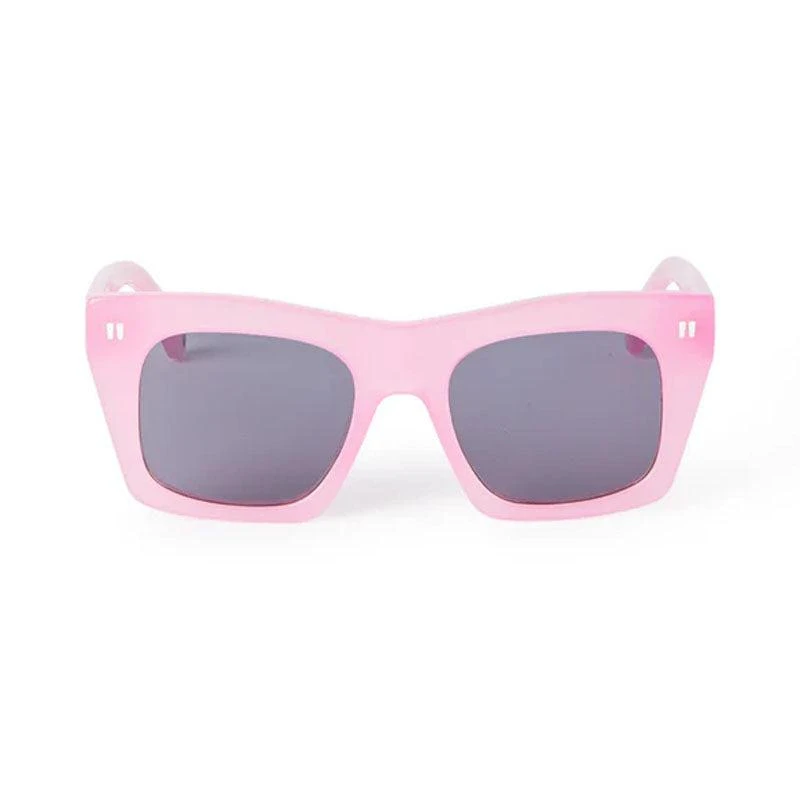 Shop Off-White Sunglasses Square Full Rim, Shiny Pink Frame  display picture 3