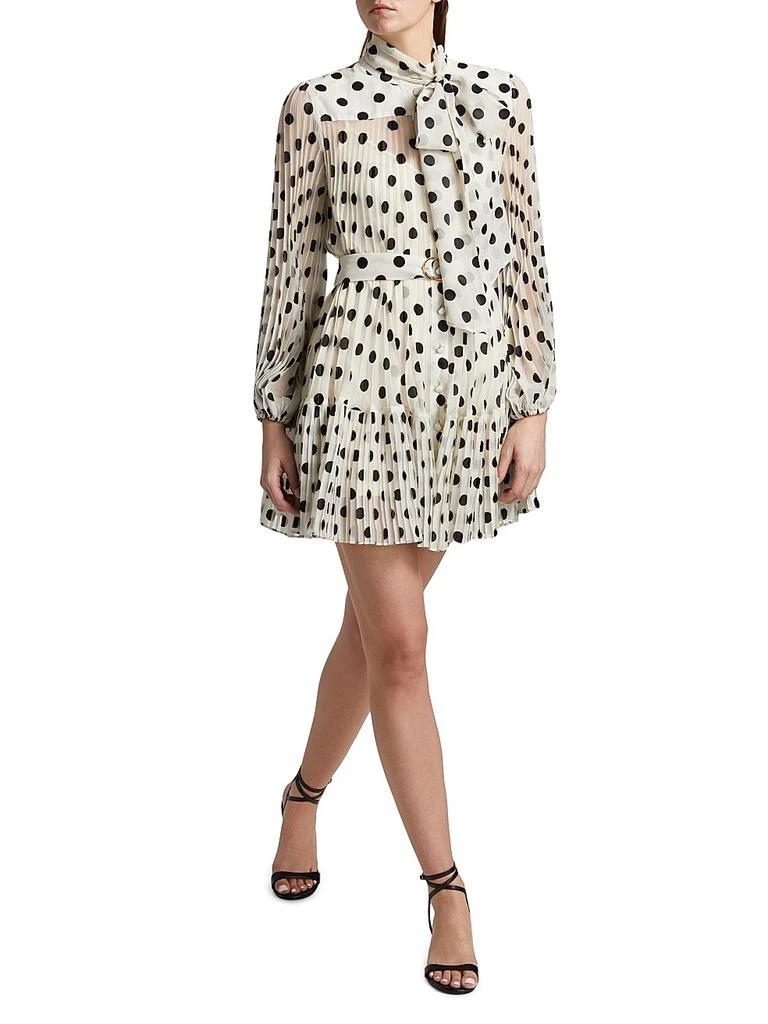 Zimmermann Polka Dot Pussybow Minidress 2