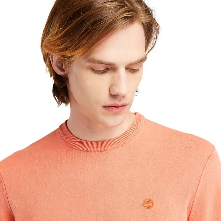 Timberland Lightweight Washed Jumper for Men in Orange 5