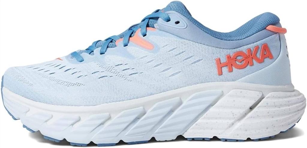 Hoka One One Women's Gaviota 4 Running Shoes In Blue Fog Plein Air