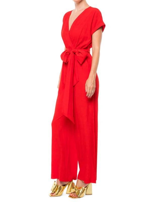 Meghan LA Wonderland Belted Wide Leg Jumpsuit 3