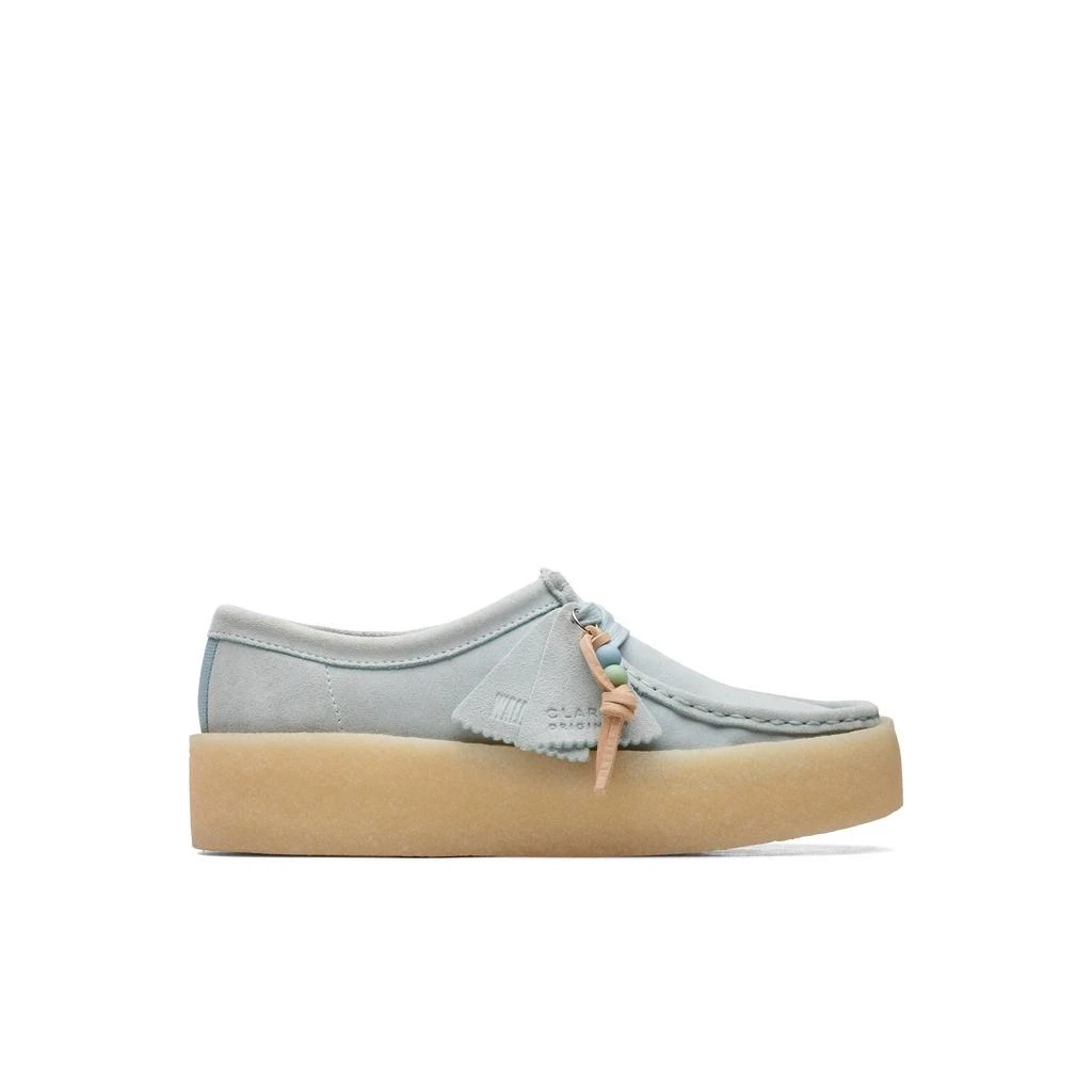 Clarks Clarks - Chaussures Wallabee Cup - Blue Suede - Femme 1