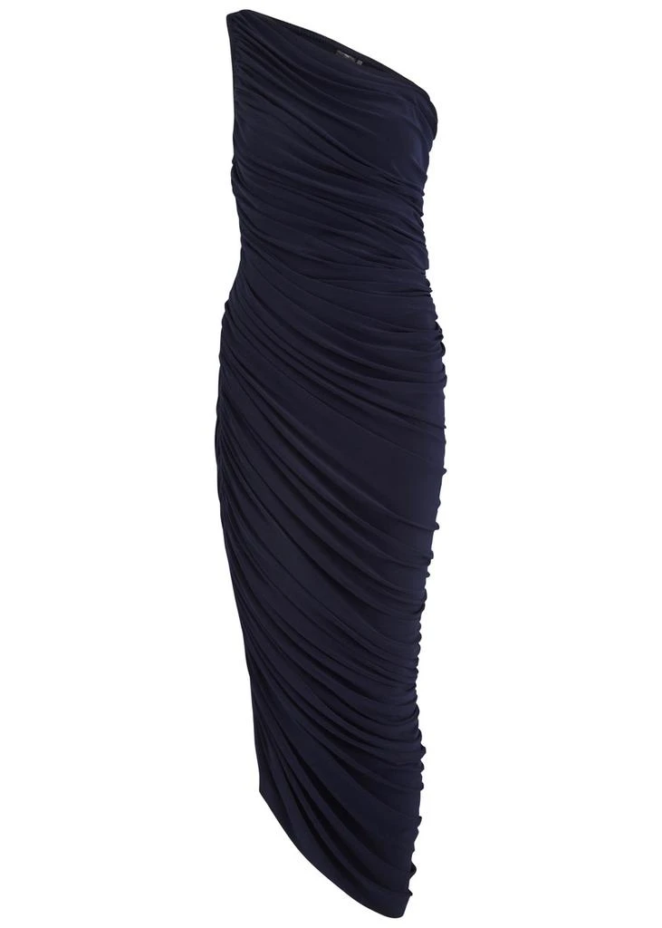 Norma Kamali Diana one-shoulder stretch-jersey maxi dress 1