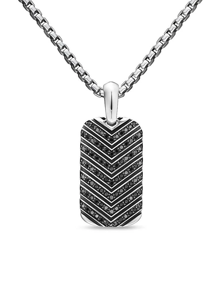David Yurman Chevron Tag in Sterling Silver