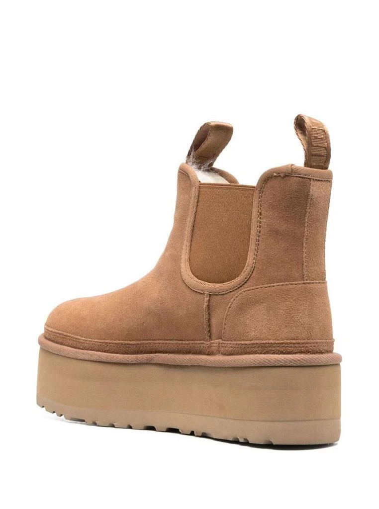UGG 'Neumel' Brown Ankle Boots With Platform In Suede Leather 3