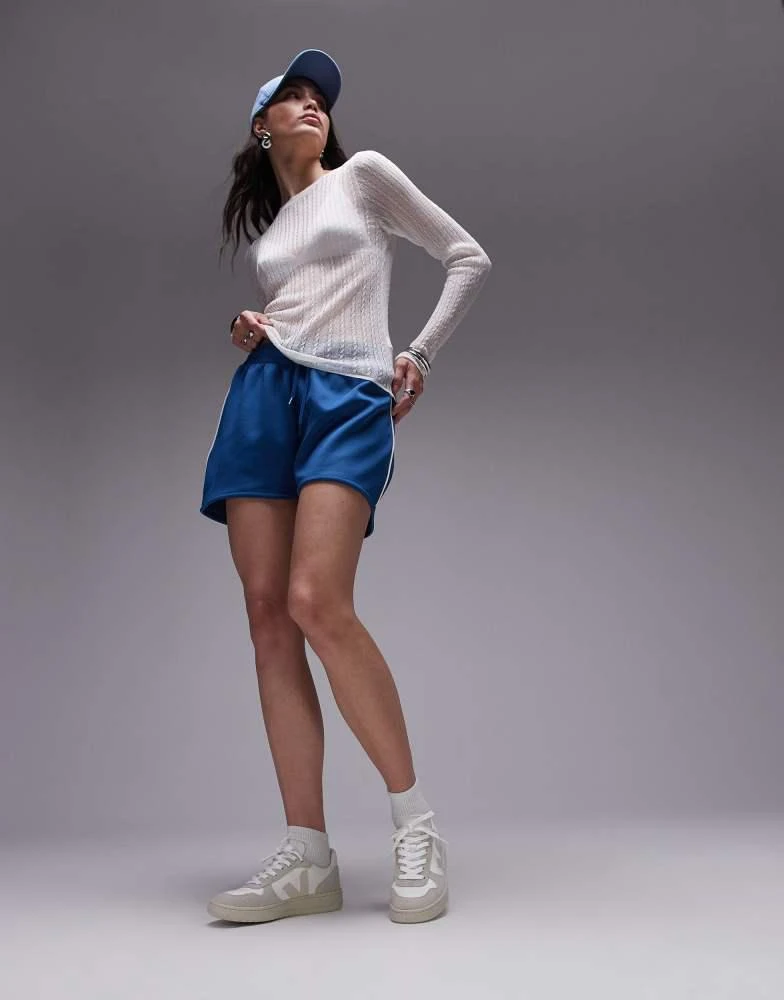 Veja VEJA V-10 suede trainer in white natural pierre b mesh 1