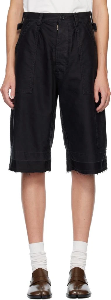 MAISON MARGIELA Black Utility Shorts 1