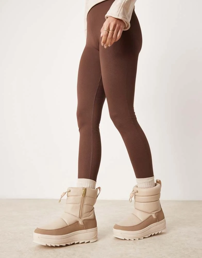 Pajar Pajar Gepelle snow boots in light sand leather 4