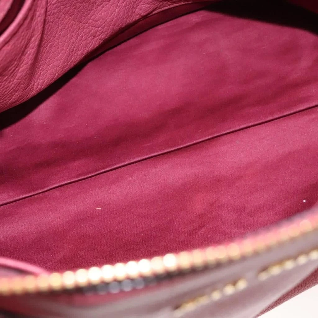 Miu Miu Convertible Madras Side Zip Satchel Grainy Leather Leather Bag (Pre-Owned) 5