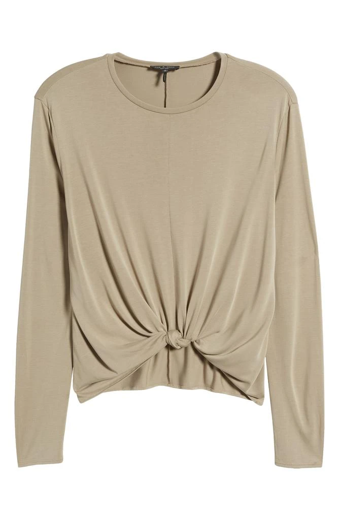 Rag & Bone Jenna Knotted Long Sleeve T-Shirt 5
