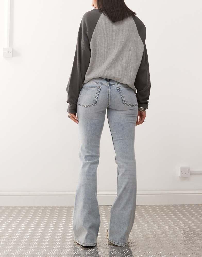 Cheap Monday Cheap Monday Booty Bei stretch low rise bootcut jeans in US light blue wash