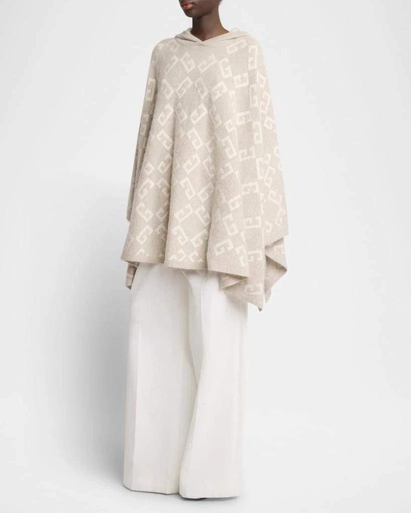 Givenchy 4G Cashmere Hooded Poncho 4