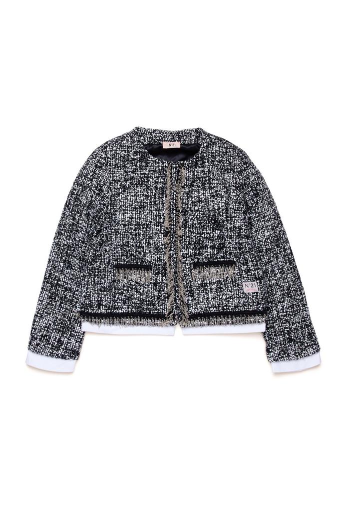 ジャケット・アウター 00s japanese label tweed jacket knit y2k Junya Watanabe Vintage Y2K Women's Button Front Tweed Jacket