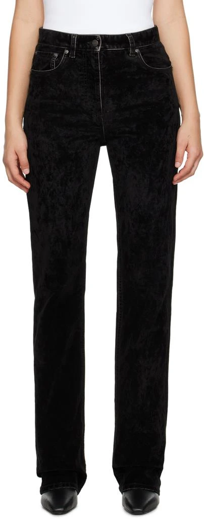 Salvatore Ferragamo Black 5-Pocket Trousers 1