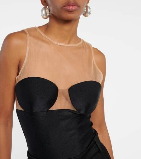 Adriana Degreas Hands tulle bodysuit 5