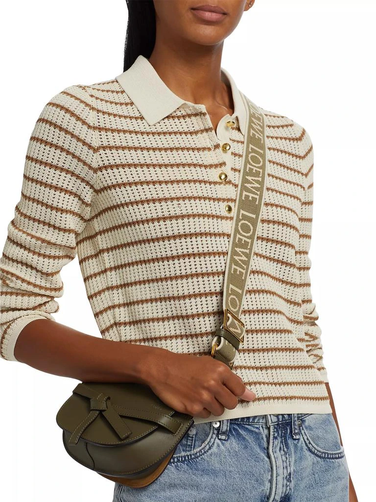 Rag & Bone Viola Striped Knit Polo Top 6