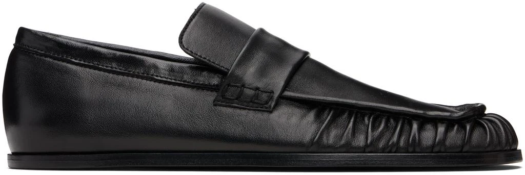 Jil Sander Black Square Toe Loafers 1