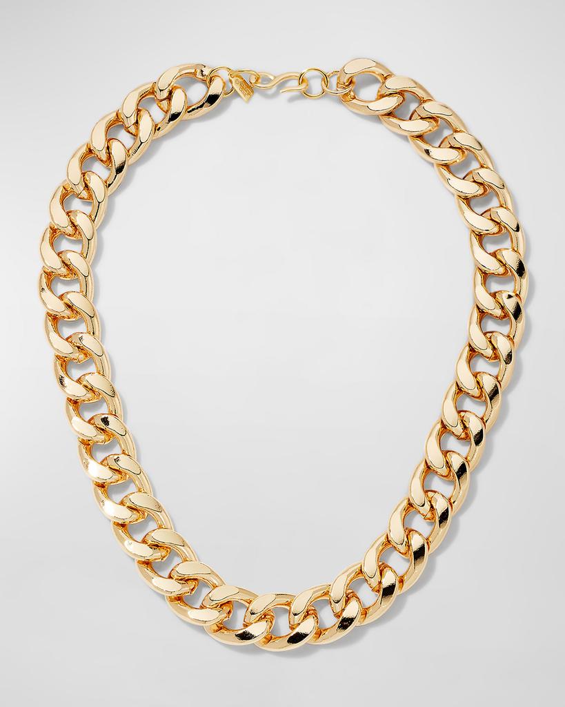 Kenneth Jay Lane Gold Link Necklace