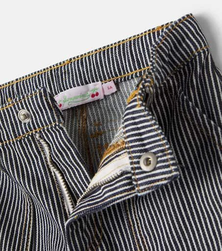 Bonpoint Jingle striped wide-leg jeans 3