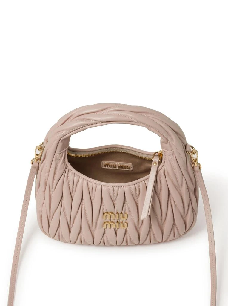 Miu Miu Wander hobo bag in quilted nappa 6