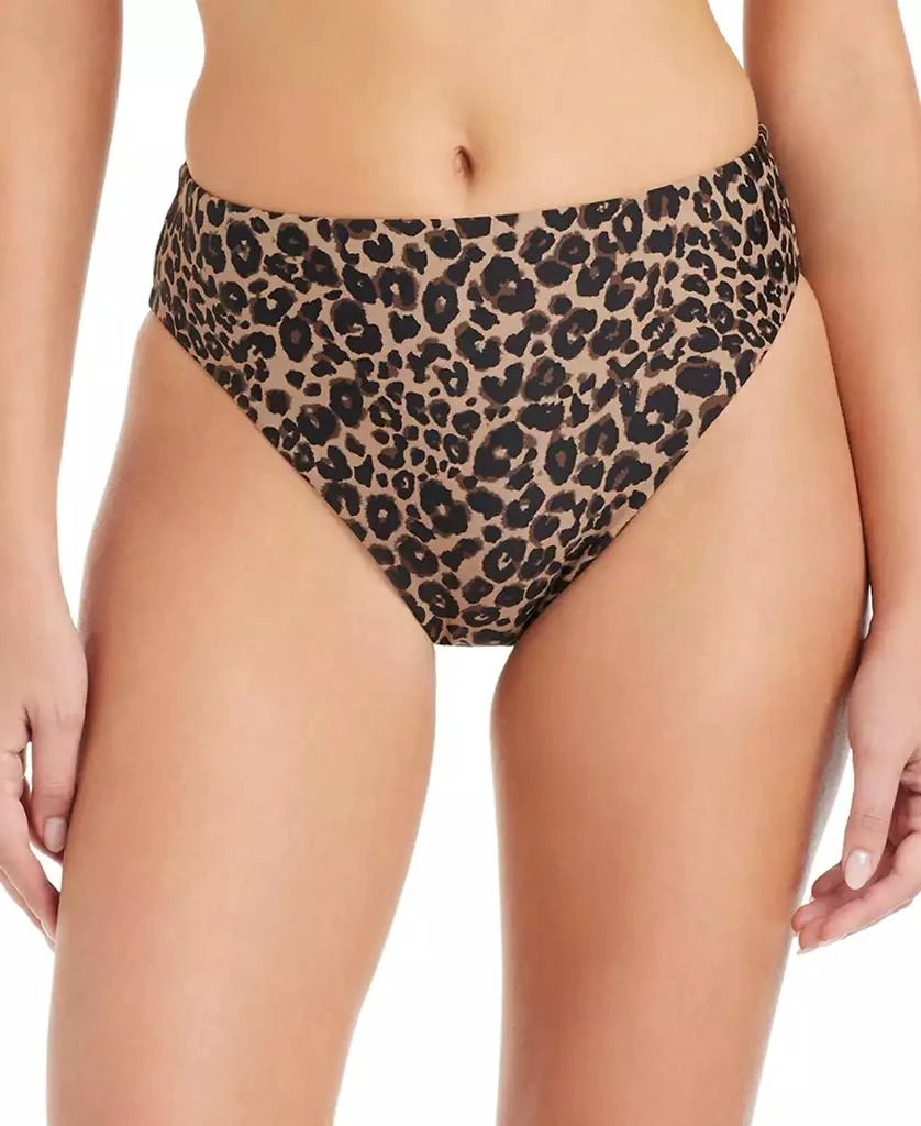 Sanctuary Women
s French Kitty High Leg High-Rise Swim Bottoms