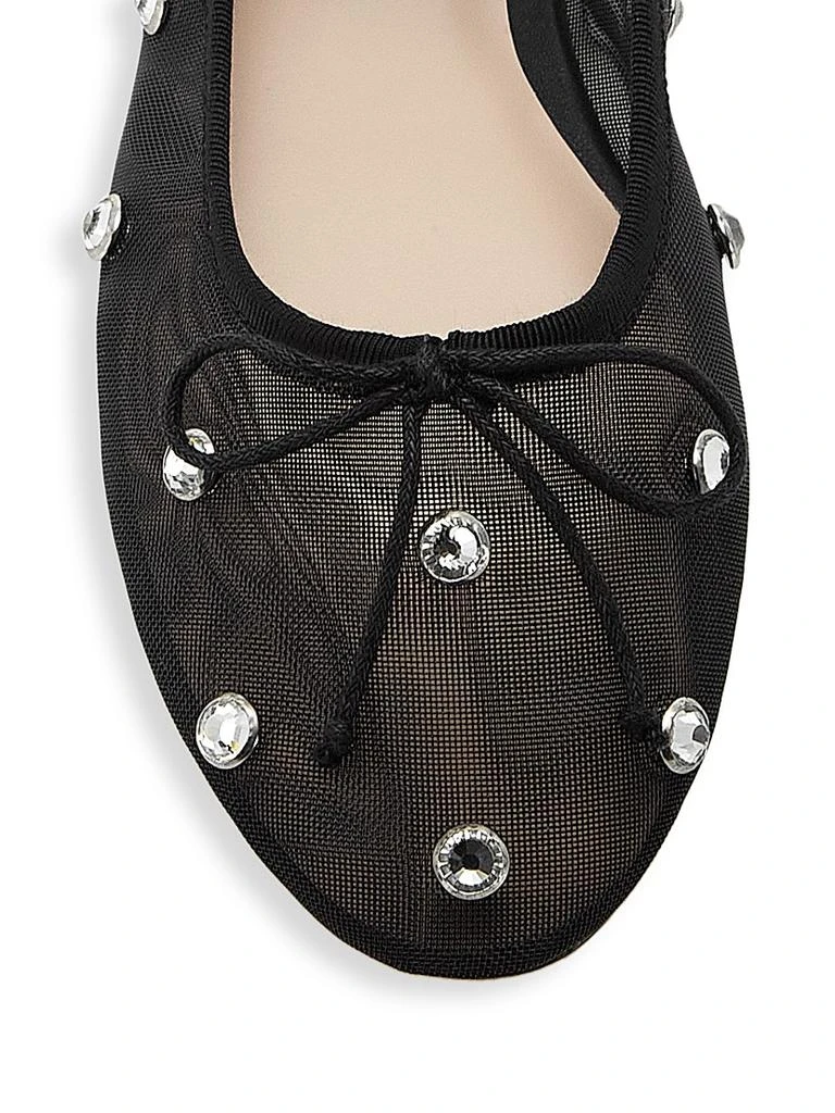 Loeffler Randall Leonie Crystal Mesh Ballet Flats 4
