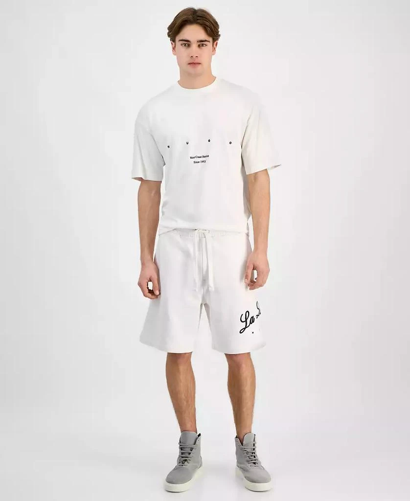 Hugo Boss HUGO by Men's Duold Relaxed-Fit Embroidered 8-1/2" Drawstring Shorts 1