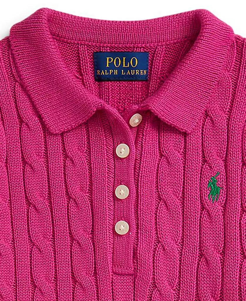 Ralph Lauren Girls
 2T-6X Cable Short-Sleeve Sweater Dress 3