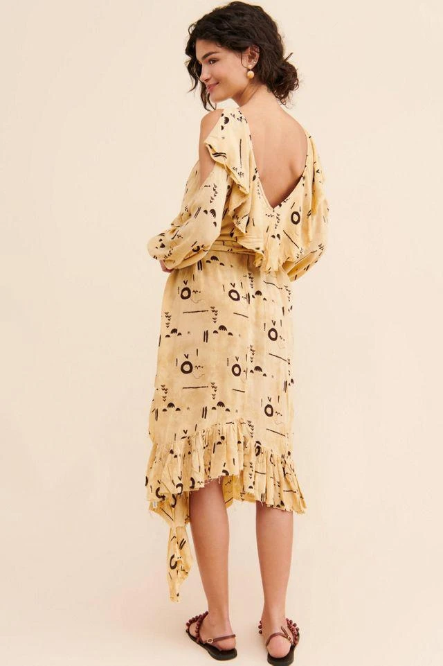 One Teaspoon One Teaspoon Billowing Printed Midi Dress 2