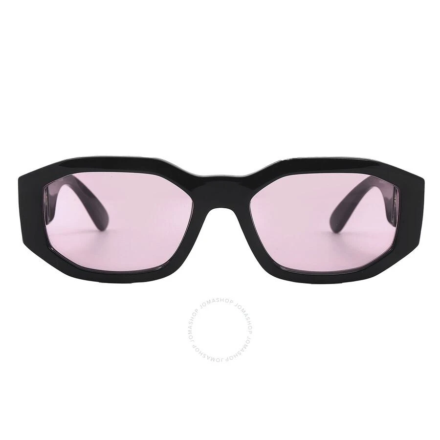 Versace Pink Geometric Unisex Sunglasses VE4361 GB1/84 53 1