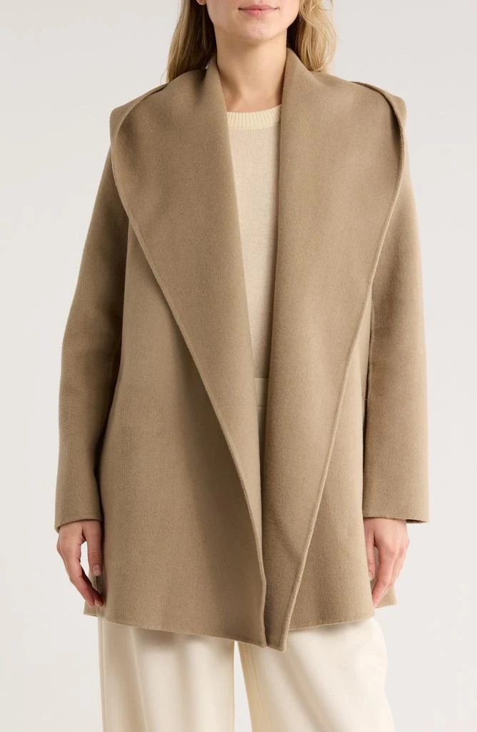 Vince Hooded Wool Blend Coat