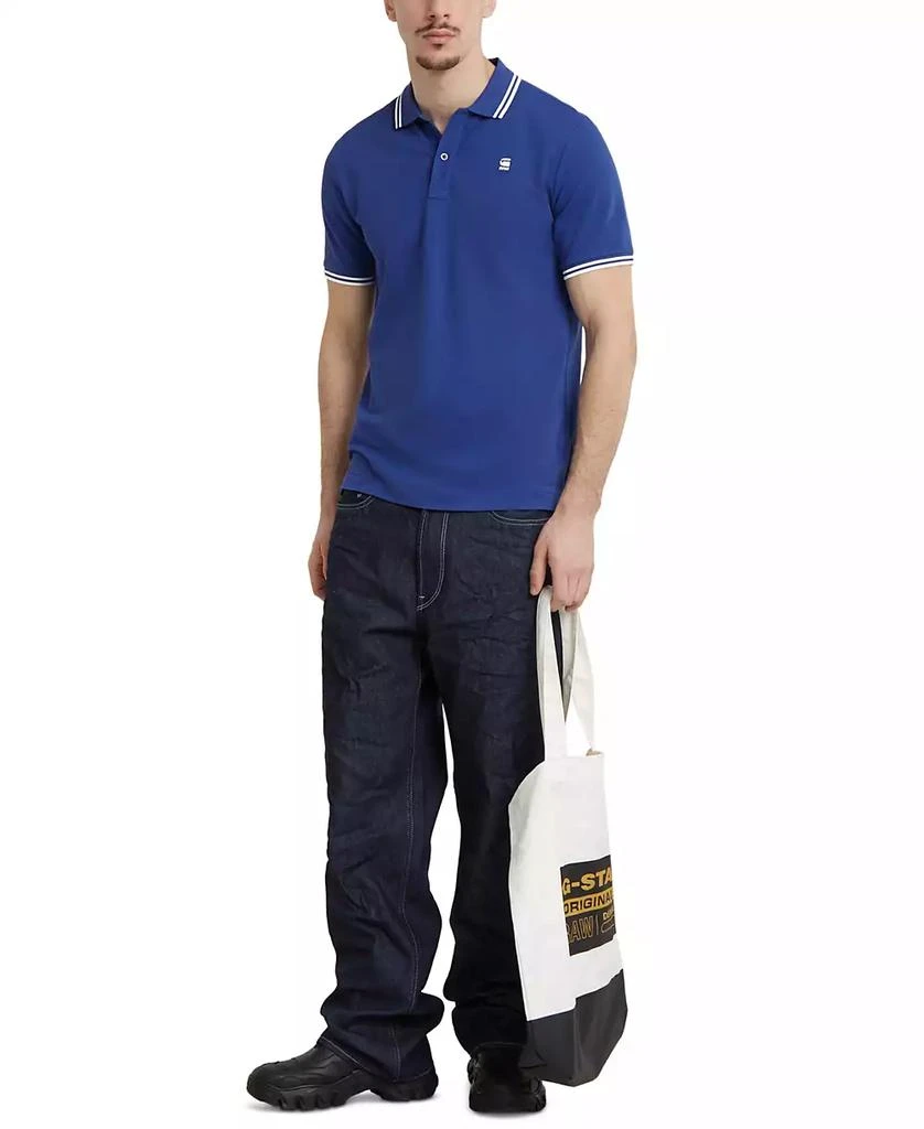 G-Star Raw Men's Dunda Slim-Fit Tipped Polo Shirt 5