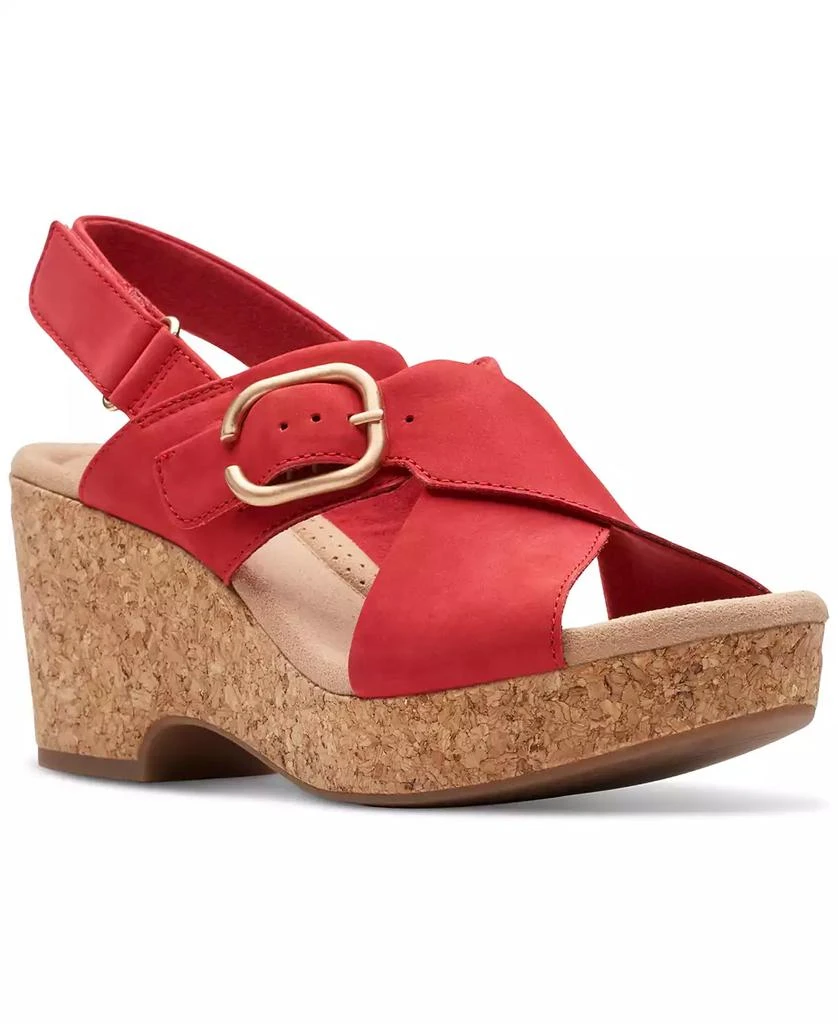 Clarks Women's Giselle Dove Wedge Sandals 1