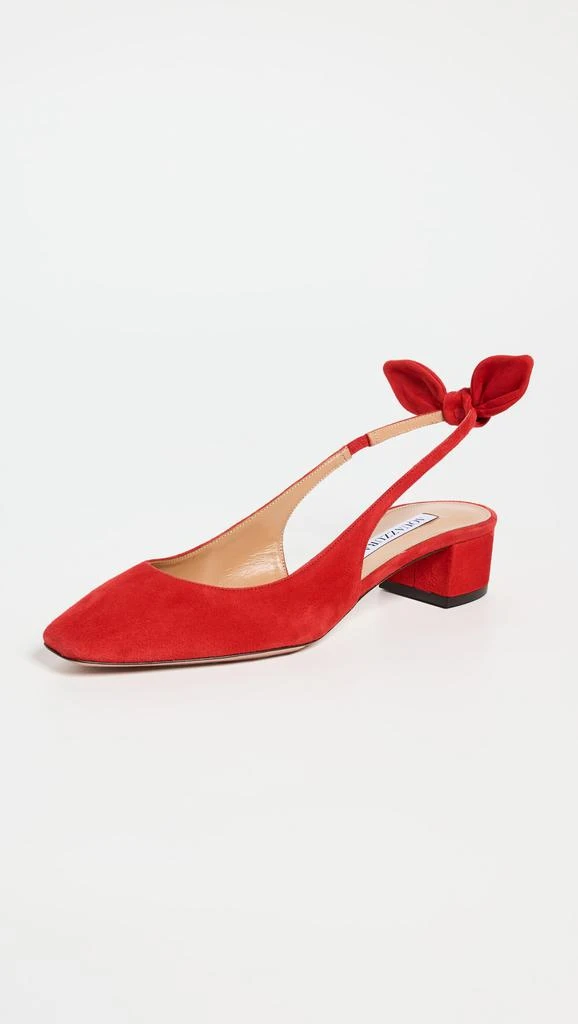 Aquazzura Very Bow Tie Sling Pumps 35mm 1
