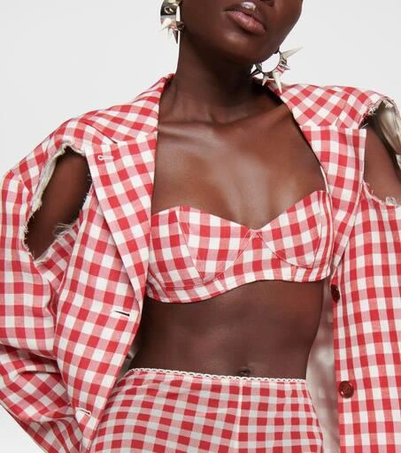 Acne Studios Linen-blend bra top 4