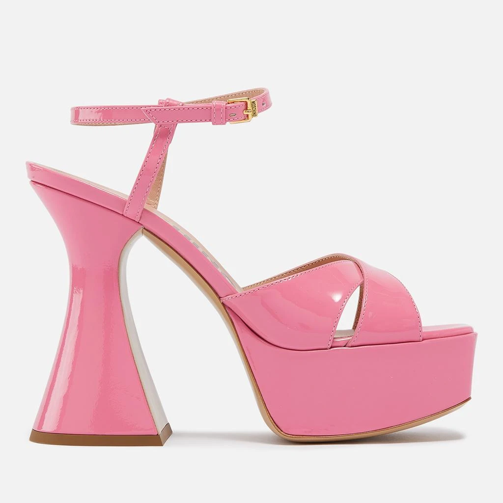 Moschino Women’s Patent Leather Platform Sandals 1