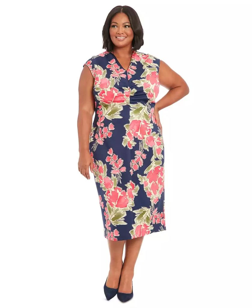 Shop Plus Size V-Neck Ruched-Front Dress on Sale at BeyondStyle – Get 31%  Off Plus Size V-Neck Ruched-Front Dress with Limited-Time Flash Deals,  Exclusive Discounts, and Special Offers. Enjoy Unbeatable Savings on