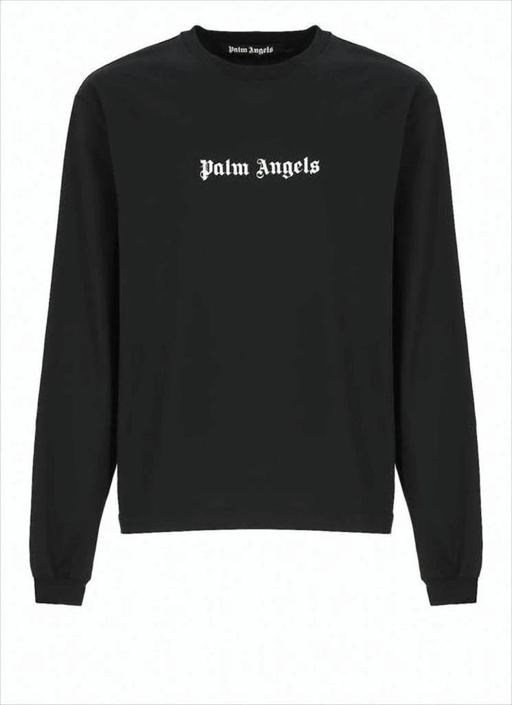 Palm Angels Long-Sleeve T-Shirt with Gothic Logo