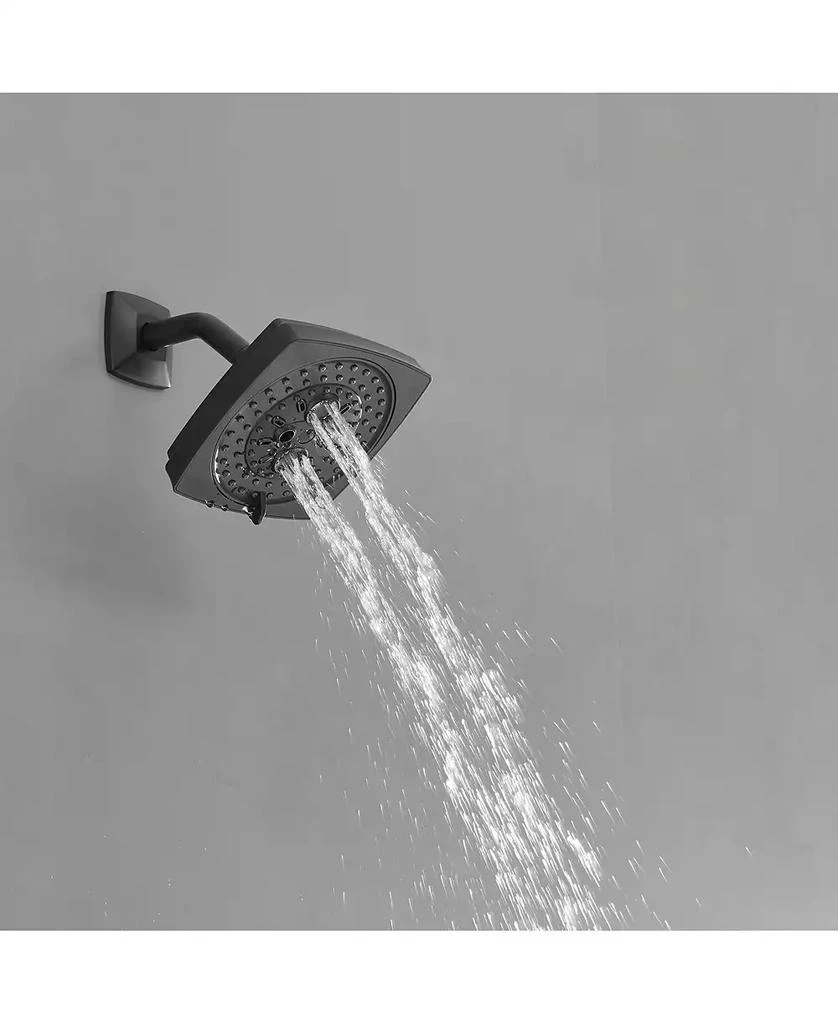 Greenspring Valve Included Modern Single-Handle 2-Spray Rainfall Square Shower Faucet Set with Tub Spout Combo 4