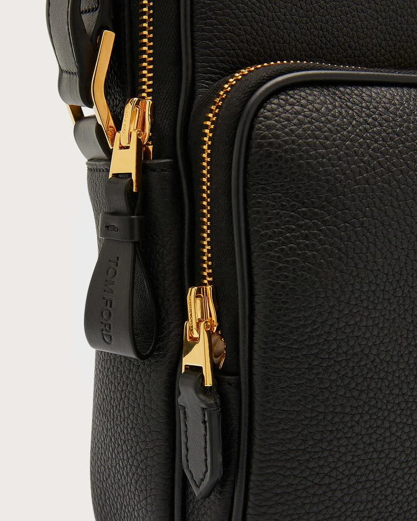 Tom Ford Men's Leather Zip Crossbody Bag 5