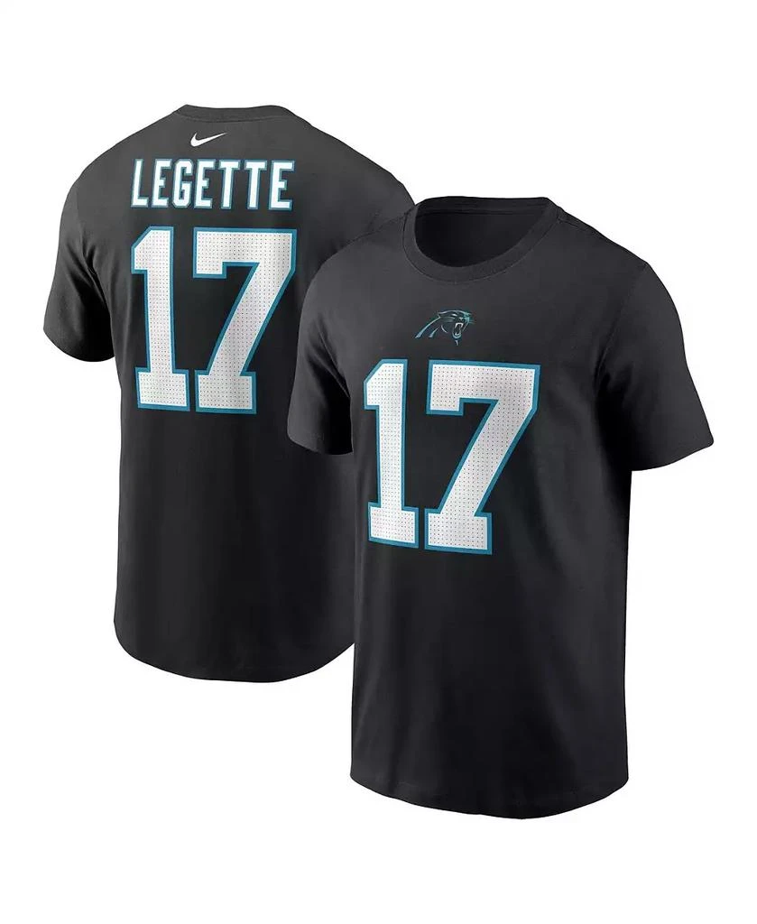 NIKE Men's Xavier Legette Black Carolina Panthers 2024 NFL Draft First Round Pick Name Number T-Shirt 1