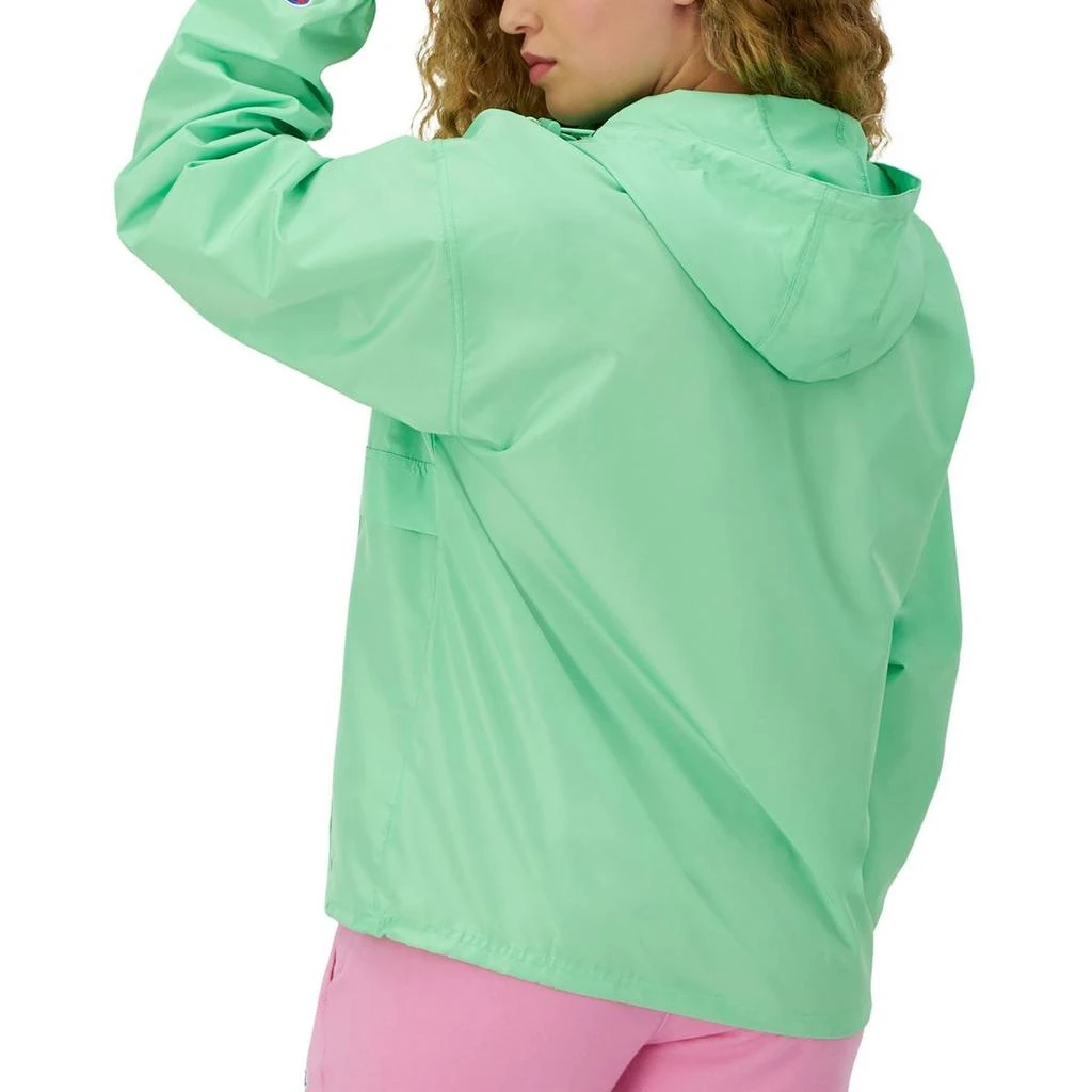 CHAMPION Womens Logo 3/4 Zip Windbreaker Jacket 2