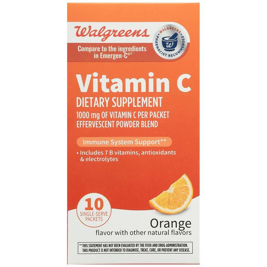 Walgreens Vitamin C Effervescent Powder Blend Orange 3