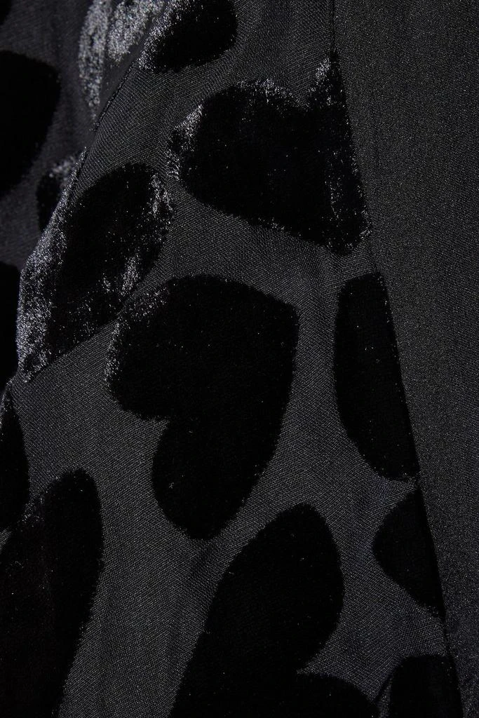 Yves Saint Laurent Devoré-velvet mini dress 4